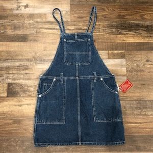 NWT Denim Overall Dress
